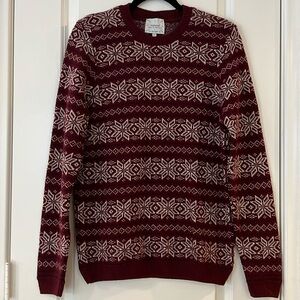 Topman Red Crewneck Sweater